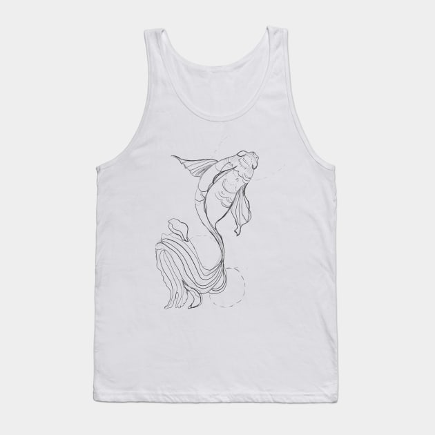 Koi fish Tank Top by Carriefamous